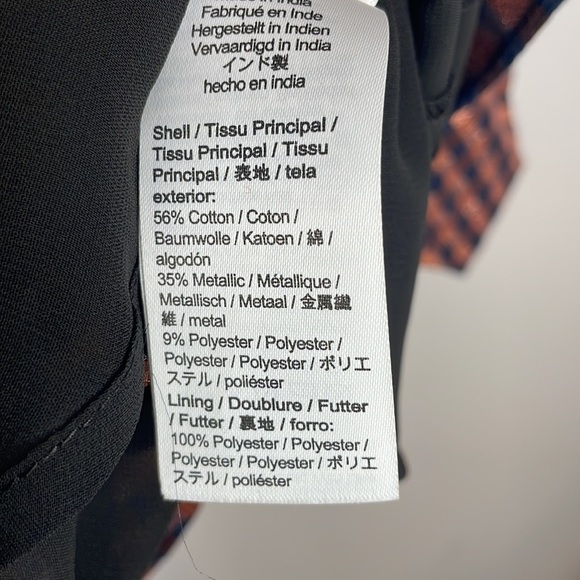 J. Crew | Ruffle Neck‎ Gingham Sleeveless Top Size Small NWT - Picture 10 of 11